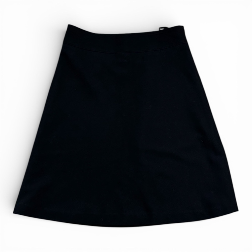 BANANA REPUBLIC Black Wool Blend A-Line Skirt  Lined Work Party 4 S Classic